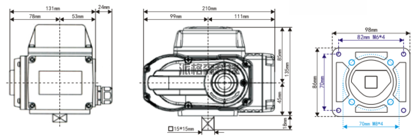 电动阀门**型电动执行器 PZ-10 (图4)