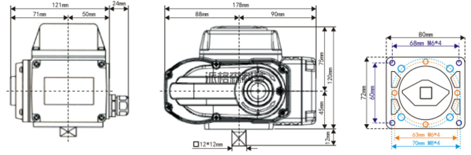 电动阀门**型电动执行器 PZ-05 (图4)