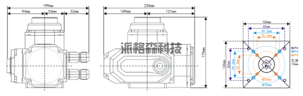 电动阀门防爆型电动执行器 PEx-10 (图4)