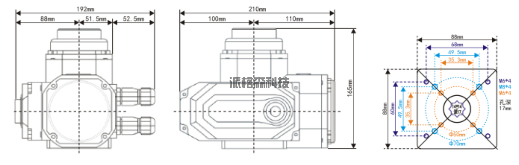 电动阀门防爆型电动执行器PEx-05(图4)